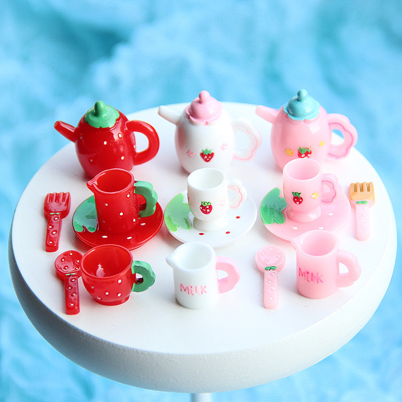 Gardening Tools Gift Set - Conjunto de Chá Rosa em Miniatura: