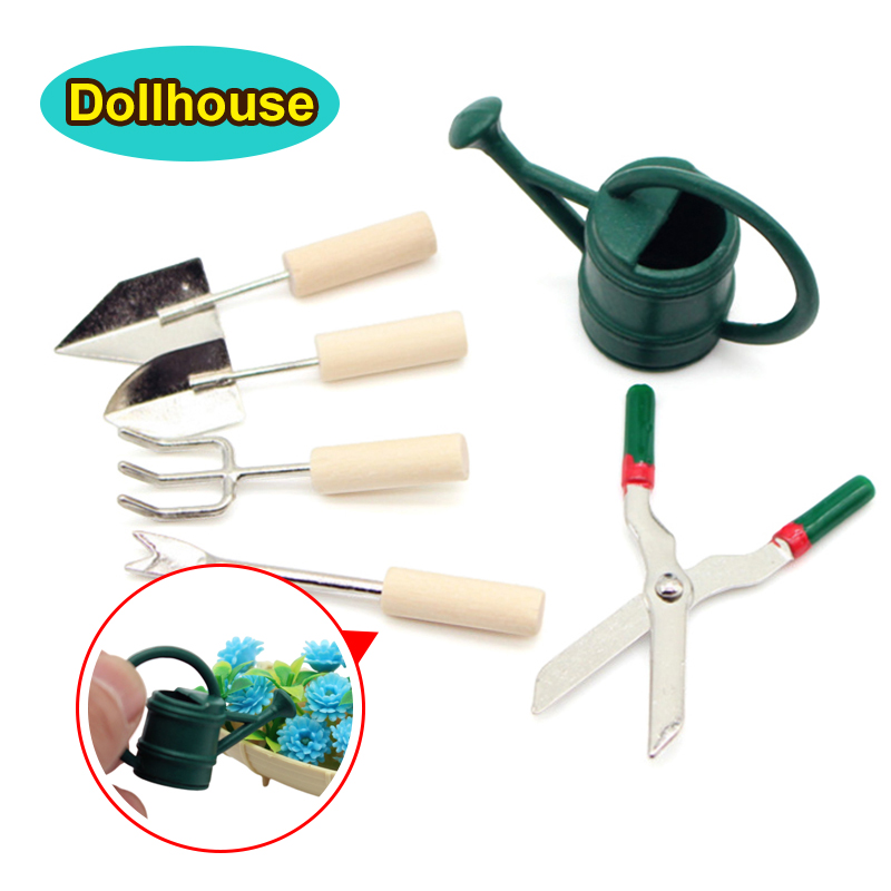 Gardening Tools - 1/12 casa de bonecas simulação rega