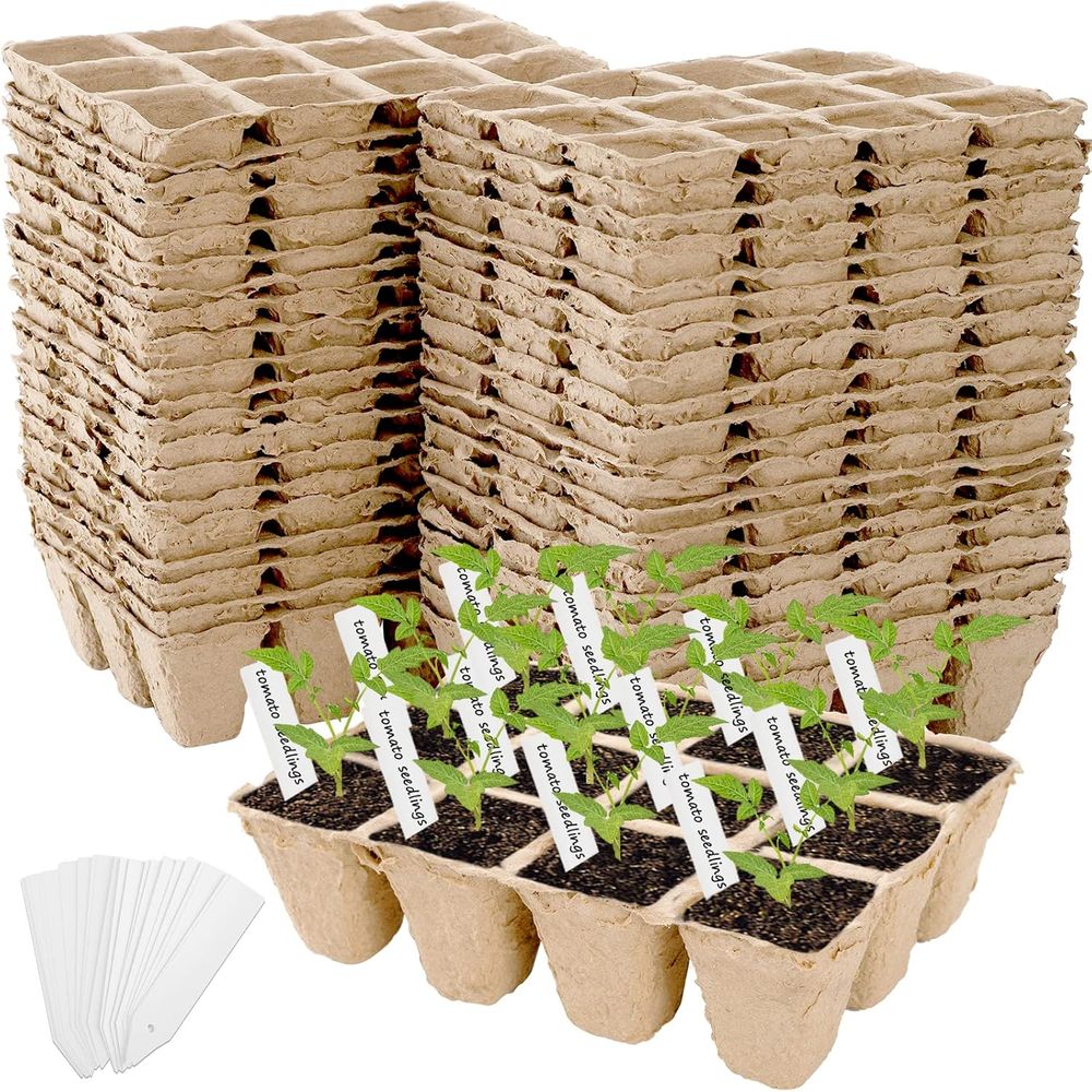 Seed Starter Trays - 40 Pacotes de Bandejas de Germinação