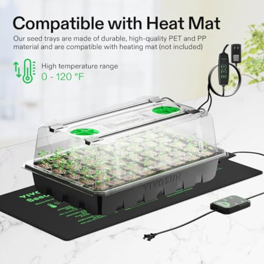 Conjunto de 6 Bandejas para Se - Seed Starter Trays avaliação e preço