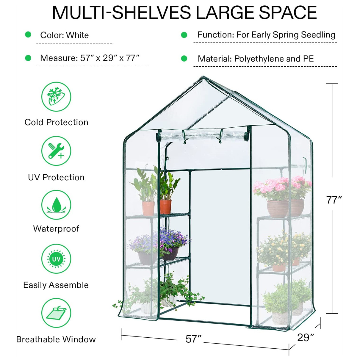 Estufa Portátil de 3 Níveis pa - Greenhouse Mini Indoor avaliação e preço