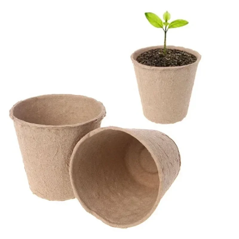Vasos Redondos de Turfa para J - Seed Starter Trays avaliação e preço