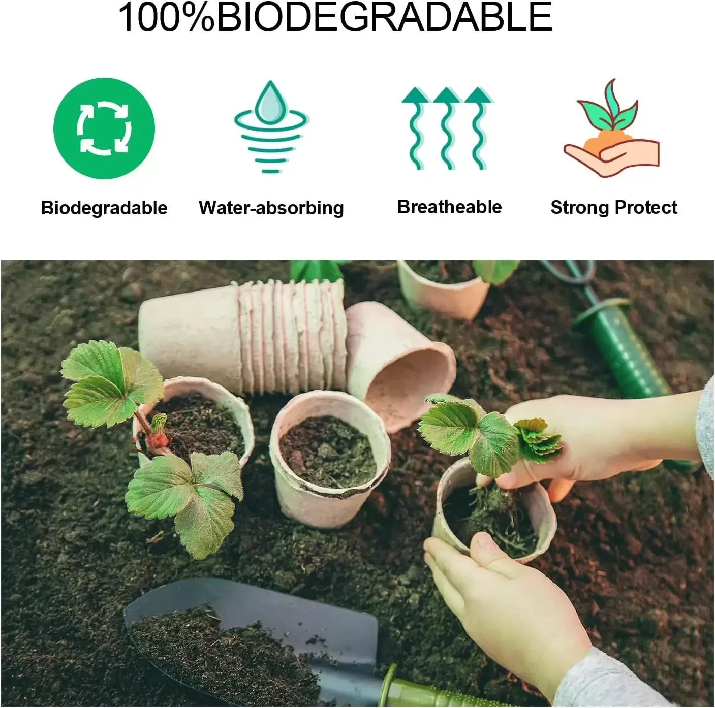 Vasos Redondos de Turfa para J - Seed Starter Trays avaliação e preço