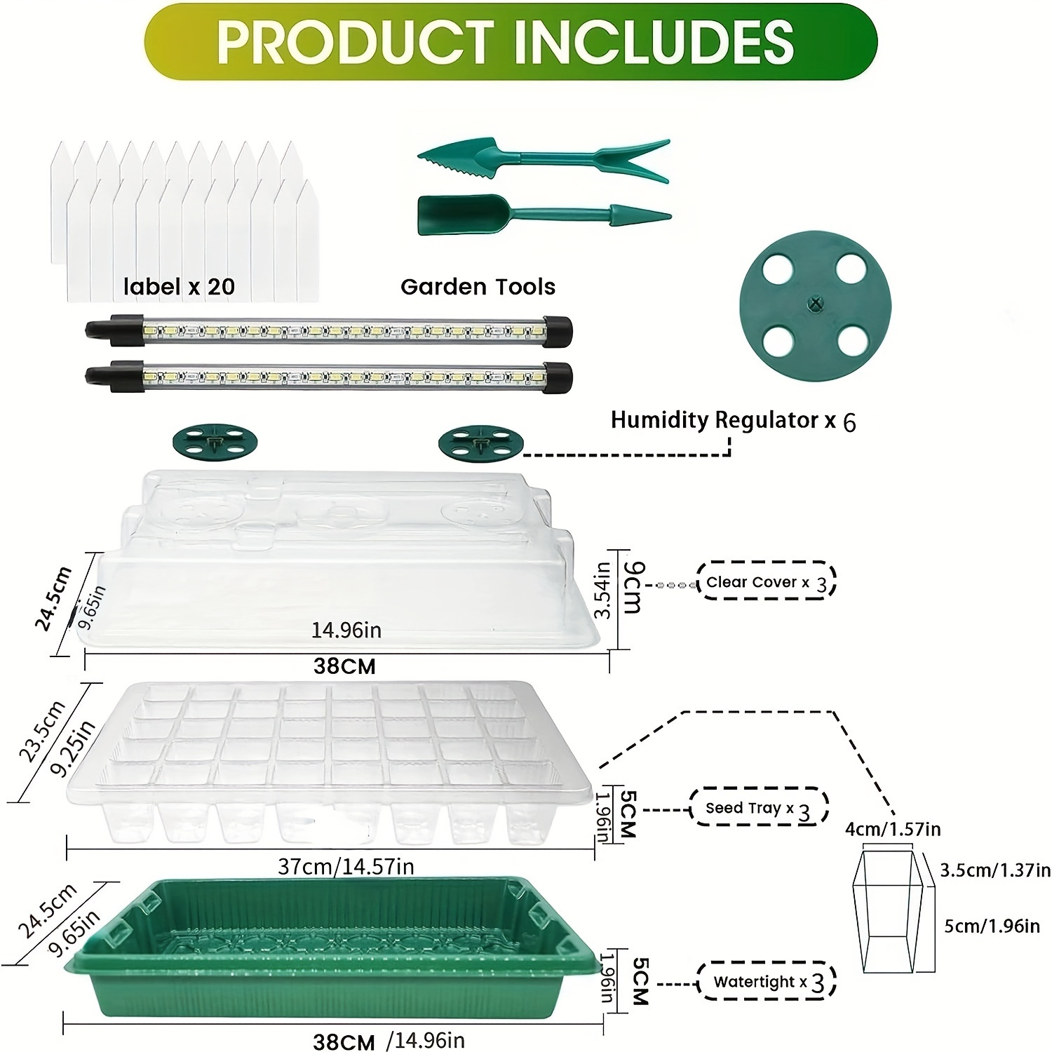 Kit de Germinação com Bandejas - Seed Starter Trays avaliação e preço