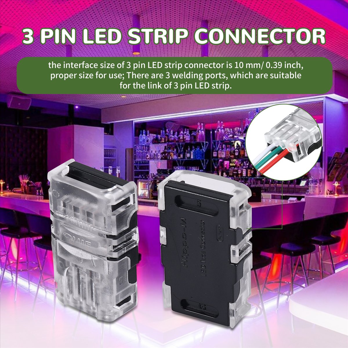 Conectores de LED de 3 Pinos A - Led Grow Light avaliação e preço